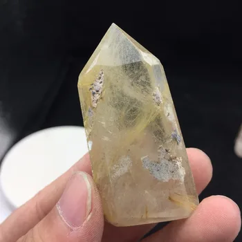 2pcs a lots Natural Clear Clean Gold Hair Quartz Crystal Polished Healing Wand for my Friend
2pcs a lots Natural Clear Clean Gold Hair Quartz Crystal Polished Healing Wand for my Friend