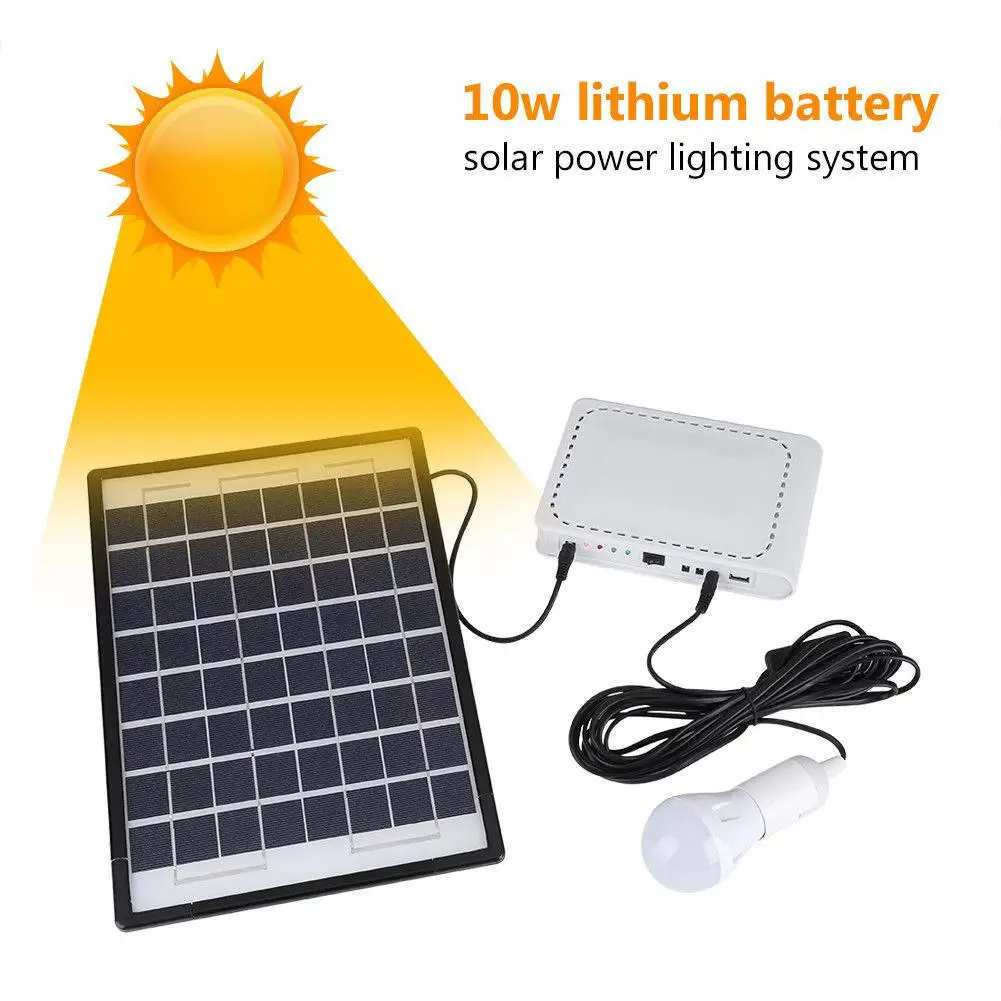 DC House Solar Panel Power Storage Generator System LED Light Multiple Charger Home Kit
DC House Solar Panel Power Storage Generator System LED Light Multiple Charger Home Kit