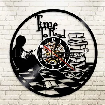 1Piece Teenage Time To Read Inspirational Wall Clock School Black Vinyl Record Clock Reading Books Bookish Gift
1Piece Teenage Time To Read Inspirational Wall Clock School Black Vinyl Record Clock Reading Books Bookish Gift