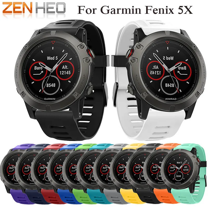 ZENHEO Watch Strap Soft Silicone Replacement Watch Band for Garmin Fenix 3 5x Smart Watch Sport Silicone strap bracelet 2018 New
ZENHEO Watch Strap Soft Silicone Replacement Watch Band for Garmin Fenix 3 5x Smart Watch Sport Silicone strap bracelet 2018 New