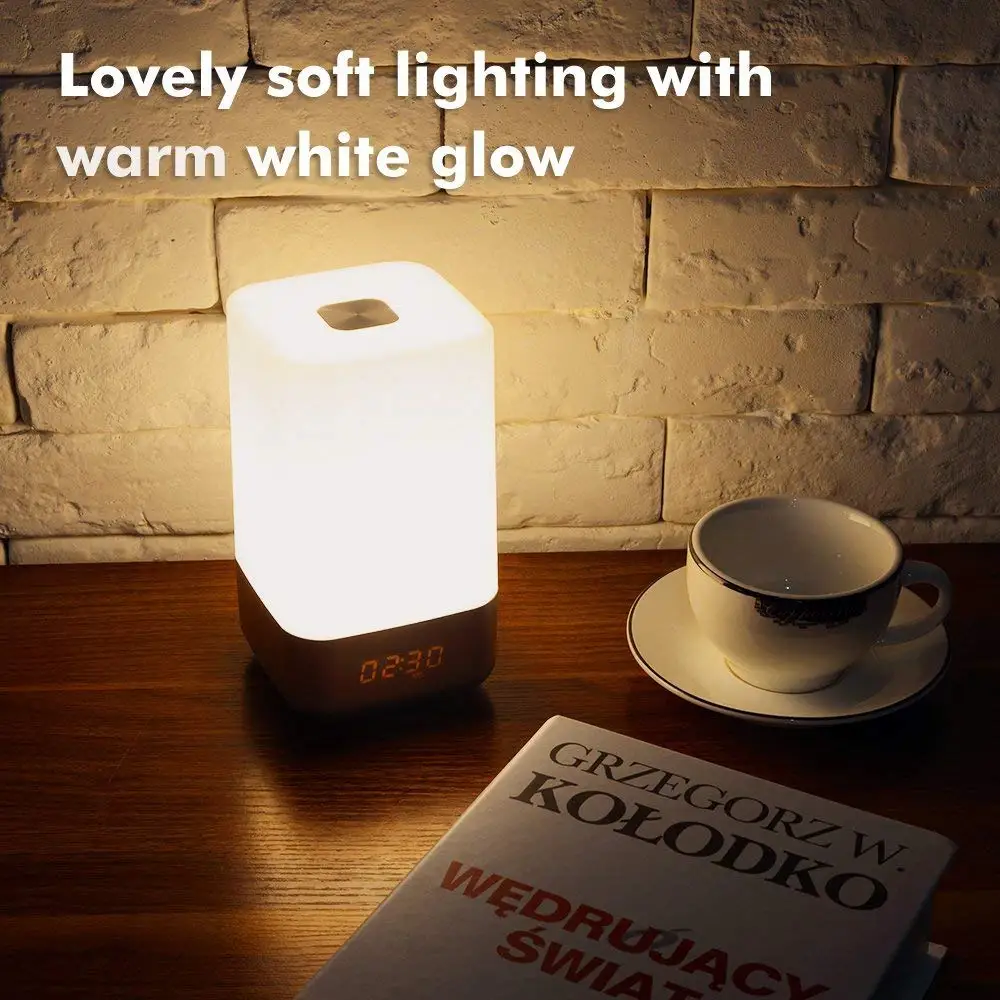 TITIROBA Wake Up Light LED Digital Alarm Clock Touch Sensor Bedside Lamp Table Desktop Night Light With Sunrise Simulation MY-03
TITIROBA Wake Up Light LED Digital Alarm Clock Touch Sensor Bedside Lamp Table Desktop Night Light With Sunrise Simulation MY-03