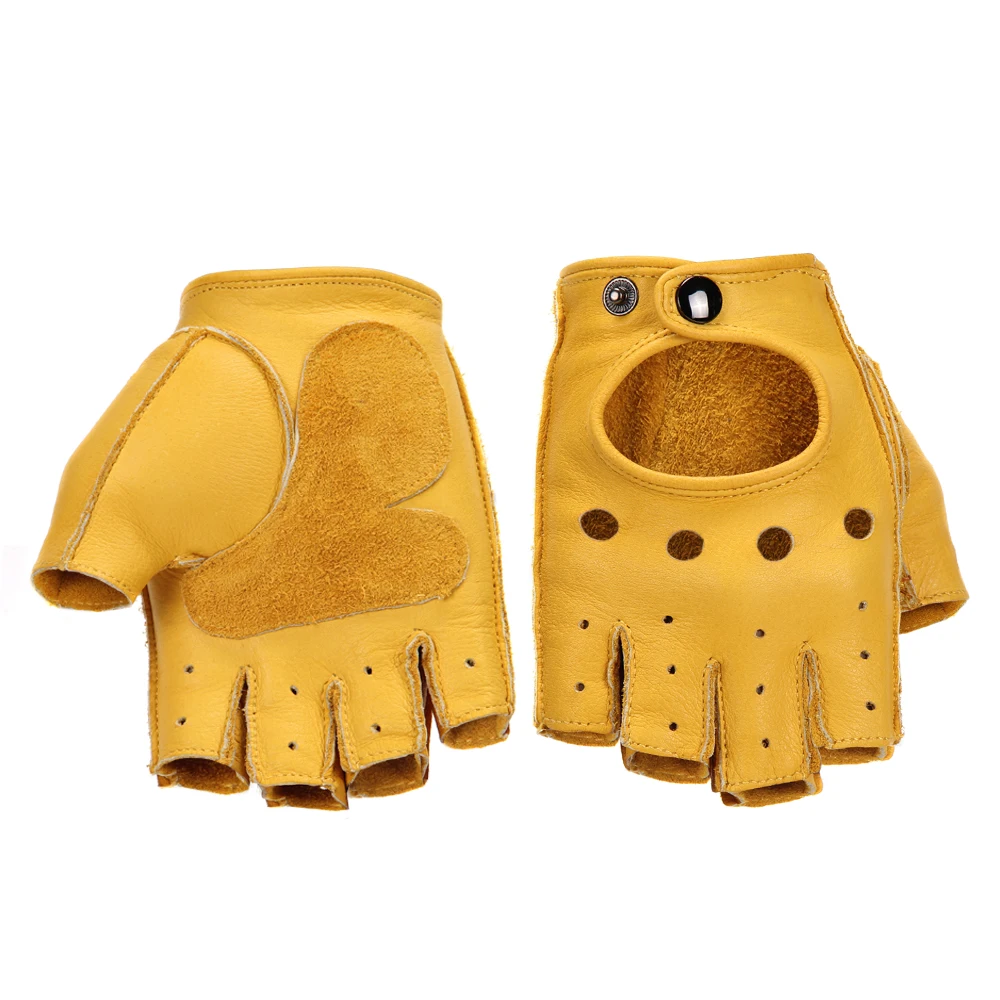 Motorcycle Gloves Genuine Cowhide Leather Men Brown Retro motorsiklet Half Finger Gloves Motorbike Guantes Moto Riding Gloves
Motorcycle Gloves Genuine Cowhide Leather Men Brown Retro motorsiklet Half Finger Gloves Motorbike Guantes Moto Riding Gloves
