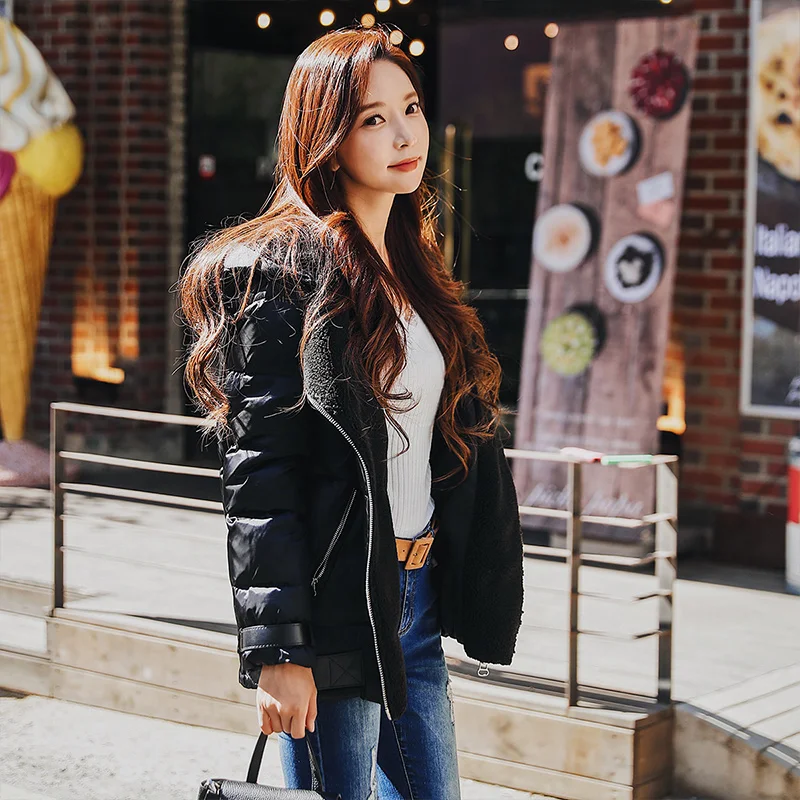 Dabuwawa Women Fashion Hooded Short Moto Biker Down Coats Handsome Warm Lapel Black Winter Down Jackets Outwear D18DDW012
Dabuwawa Women Fashion Hooded Short Moto Biker Down Coats Handsome Warm Lapel Black Winter Down Jackets Outwear D18DDW012
