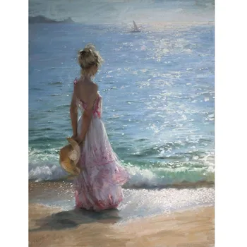 Frameless Figure Painting Sea Girl DIY Painting By Number Unique Gift Box Send Home Decor Hand Painted Artworks 40x50cm
Frameless Figure Painting Sea Girl DIY Painting By Number Unique Gift Box Send Home Decor Hand Painted Artworks 40x50cm