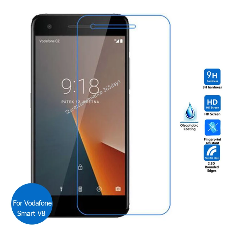 For Vodafone Smart V8 Tempered Glass Screen Protector 9h Safety Protective Film on V 8 VFD-710 VFD 710 VFD710 | Мобильные телефоны