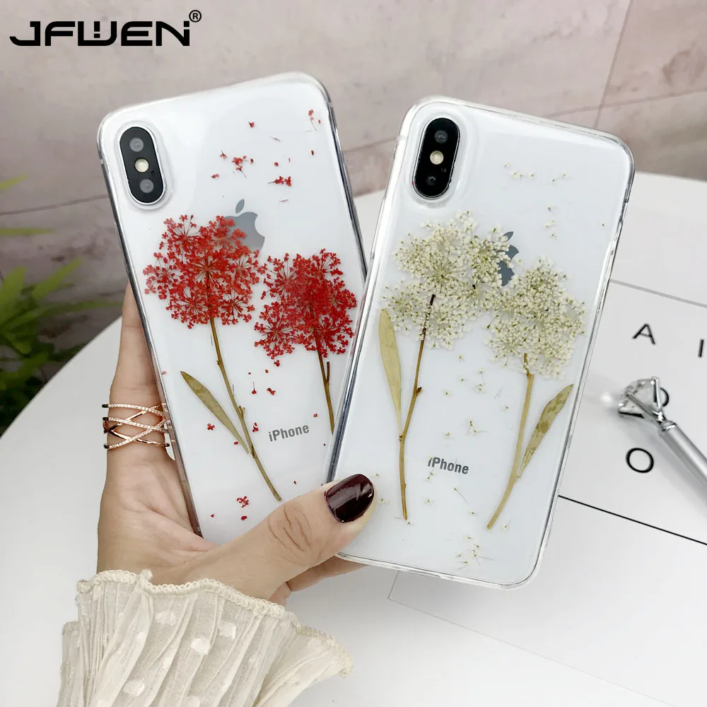 Real Dried Flowers TPU Case For iPhone XS Max XR Handmade Transparent Pressed Back Cover For iPhone 6 6S 7 8 Plus X Silicon Case
Real Dried Flowers TPU Case For iPhone XS Max XR Handmade Transparent Pressed Back Cover For iPhone 6 6S 7 8 Plus X Silicon Case