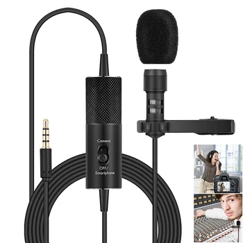 Lavalier Microphone 5.8m Cable Lapel Clip On Mic for Recording Interview Video Conference Podcast 8899
Lavalier Microphone 5.8m Cable Lapel Clip On Mic for Recording Interview Video Conference Podcast 8899