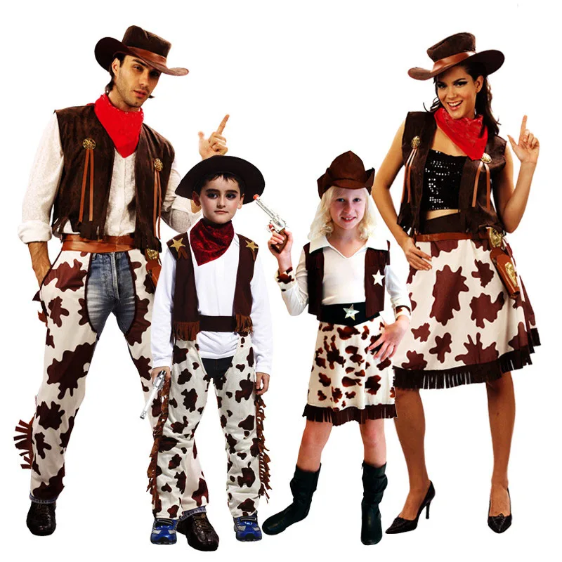 Cool Boys Girls West Cowboy Cosplay Costume Men Performance Clothing Party Decoration costume for kids women Christmas Navidad
Cool Boys Girls West Cowboy Cosplay Costume Men Performance Clothing Party Decoration costume for kids women Christmas Navidad