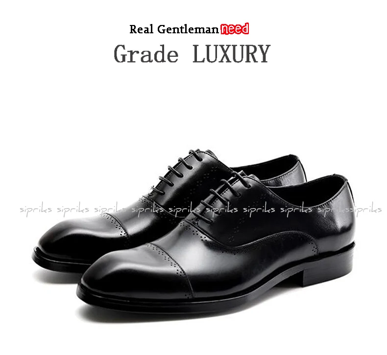 Azor MESSINA 2 Mens Leather Formal Office Lace Up Round Toe Oxford Brogues Shoes