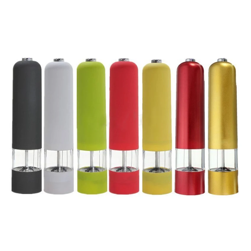 Electric ABS Spice Herb Pepper Mills Grinder with LED Light Black Salt And Pepper Grinders Electric Pepper Mill Kitchen Tools
Electric ABS Spice Herb Pepper Mills Grinder with LED Light Black Salt And Pepper Grinders Electric Pepper Mill Kitchen Tools