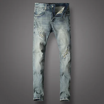 Fashion Streetwear Men Jeans Elastic Hip Hop Pants hombre Slim Fit Vintage Designer Ripped Jeans homme Brand Classical Jeans Men
Fashion Streetwear Men Jeans Elastic Hip Hop Pants hombre Slim Fit Vintage Designer Ripped Jeans homme Brand Classical Jeans Men