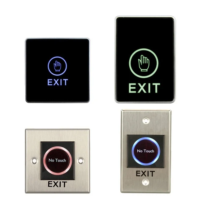 Infrared Contactless No Touch Door Exit Button Touch Release Push Switch with Backlight for access control electric lock system
Infrared Contactless No Touch Door Exit Button Touch Release Push Switch with Backlight for access control electric lock system