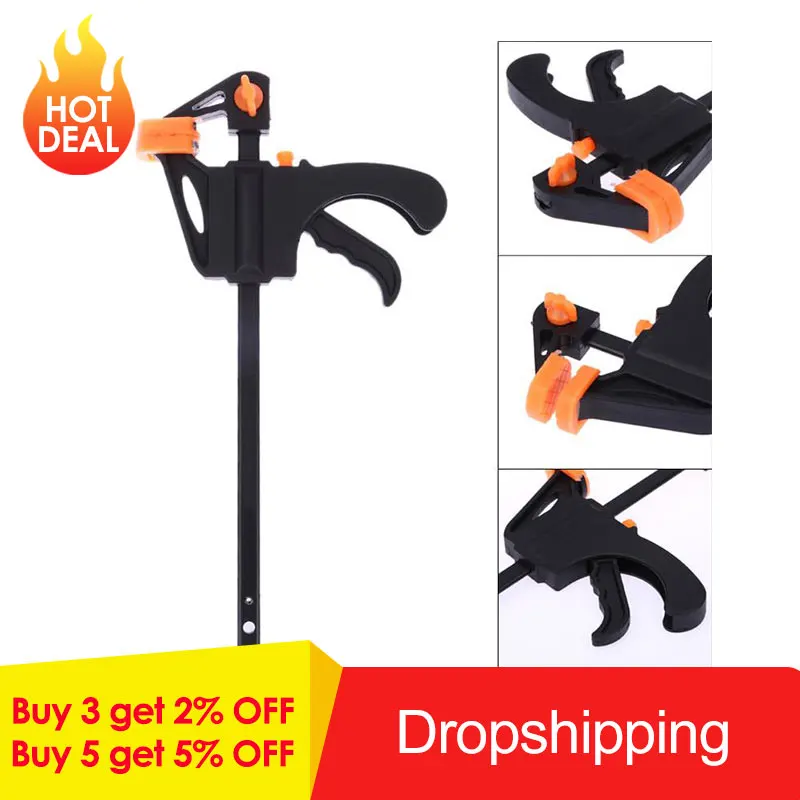 4 Inch Quick Ratchet Release Speed Squeeze Wood Working Work Bar F Clamp Clip Kit Spreader Gadget Tool DIY Hand Woodworking
4 Inch Quick Ratchet Release Speed Squeeze Wood Working Work Bar F Clamp Clip Kit Spreader Gadget Tool DIY Hand Woodworking