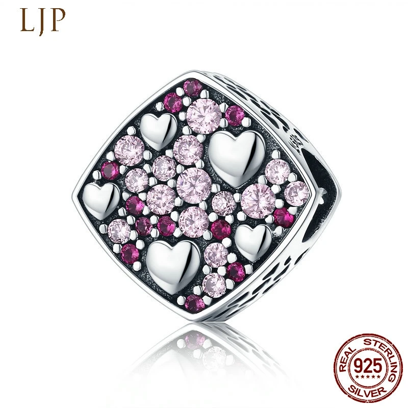 FURUYA June New Live 100% 925 Sterling Silver Pink Crystal Heart Square Beads fit Original Pandora Bracelet Charms Jewelry
FURUYA June New Live 100% 925 Sterling Silver Pink Crystal Heart Square Beads fit Original Pandora Bracelet Charms Jewelry