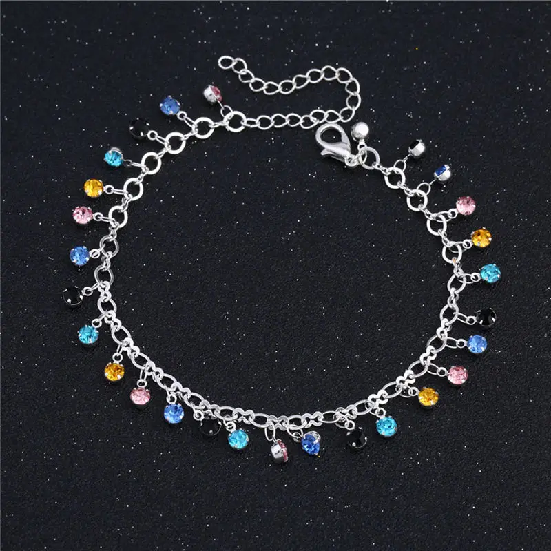 1 PCS Women's Rhinestone Crystal Adjustable Anklet Bracelet Fashion Simple Jewelry Tassel Anklet 2019 Newest boho enkelbandje
1 PCS Women's Rhinestone Crystal Adjustable Anklet Bracelet Fashion Simple Jewelry Tassel Anklet 2019 Newest boho enkelbandje