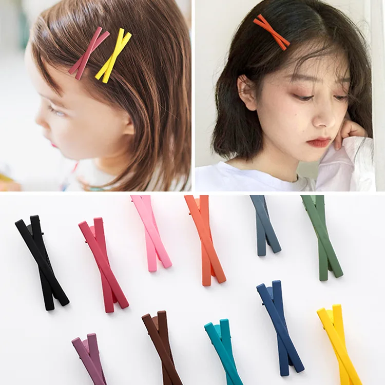Japanese and Korean Simple Sweet Girl Macaron Acrylic Hairpin Bangs Clip Word Clips Children Hair Accessories
Japanese and Korean Simple Sweet Girl Macaron Acrylic Hairpin Bangs Clip Word Clips Children Hair Accessories