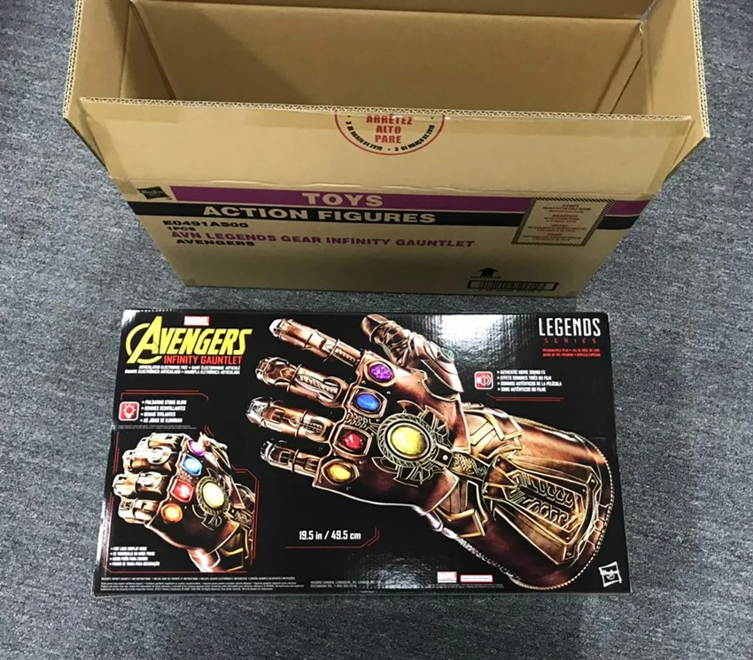 marvel legends series infinity gauntlet articulated electronic fist playset