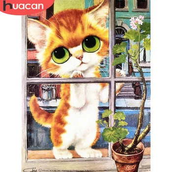 HUACAN 5d Diamond Painting Cat Picture Of Rhinestone Diamond Embroidery Sale Full Square/round Diamond Mosaic Animal Beadwork
HUACAN 5d Diamond Painting Cat Picture Of Rhinestone Diamond Embroidery Sale Full Square/round Diamond Mosaic Animal Beadwork