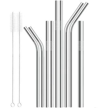 New Reusable Drinking Straws For Bar Party 9Pcs Long Stainless Steel Metal Drinking Straws +2PCS Cleaning Brushes Set 35
New Reusable Drinking Straws For Bar Party 9Pcs Long Stainless Steel Metal Drinking Straws +2PCS Cleaning Brushes Set 35