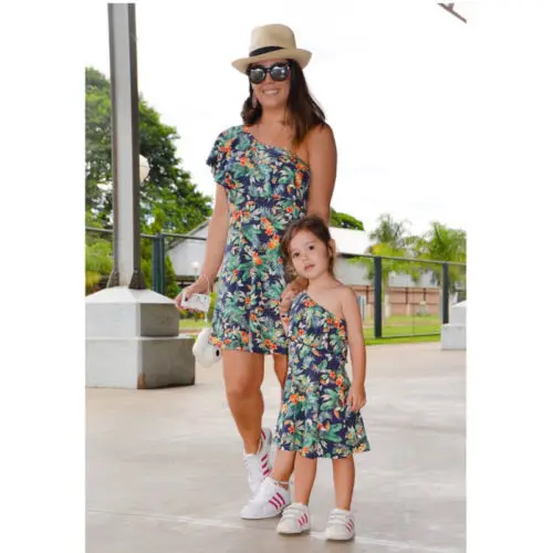 Family Mother Daughter Matching Floral Flounce Mommy Girl Dress Sundress One Shoulder Waisted Sundress
Family Mother Daughter Matching Floral Flounce Mommy Girl Dress Sundress One Shoulder Waisted Sundress