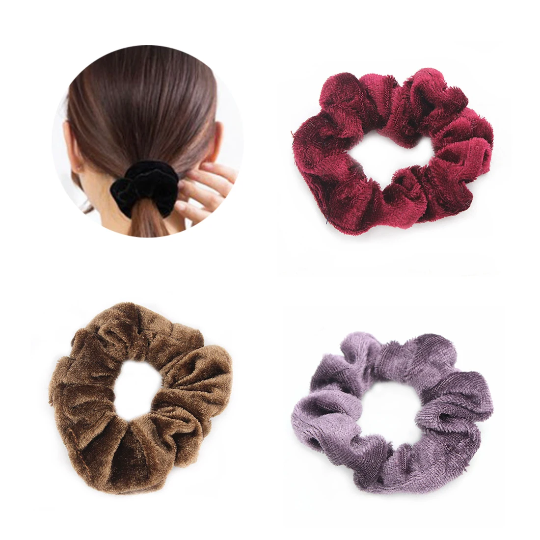 Women Hair Accessories Girls Hairbands Velvet Elastic Hair Ropes Girls' No Crease Hair Ties Women
Women Hair Accessories Girls Hairbands Velvet Elastic Hair Ropes Girls' No Crease Hair Ties Women