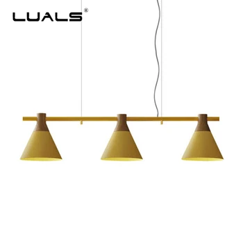 Nordic Pendant Lamps 3 Lamp Restaurant Suspension Luminaire Modern Pendant Light Wood Deco Hanging Lights Indoor LED Lighting
Nordic Pendant Lamps 3 Lamp Restaurant Suspension Luminaire Modern Pendant Light Wood Deco Hanging Lights Indoor LED Lighting