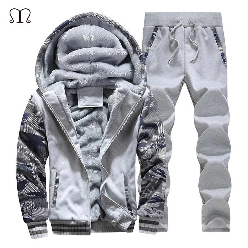 2018 Men Sportswear Hoodies Set New Winter Thick Fleece Suit Clothes Tracksuits Male Zipper Sweatshirts & Sweatpants Track Suits
2018 Men Sportswear Hoodies Set New Winter Thick Fleece Suit Clothes Tracksuits Male Zipper Sweatshirts & Sweatpants Track Suits
