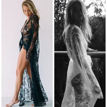 Women Lace Crochet Bikini Cover Up Long Beach Dress Sarongs Kaftan Embroidery Floral Swimwear Bathing Swimsuit Cover Ups
Women Lace Crochet Bikini Cover Up Long Beach Dress Sarongs Kaftan Embroidery Floral Swimwear Bathing Swimsuit Cover Ups