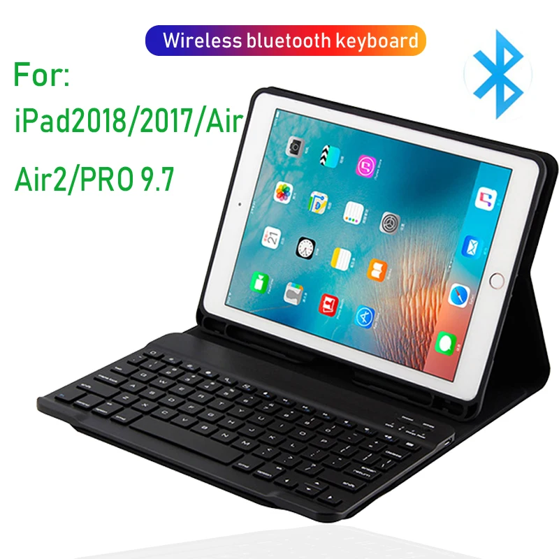 Wireless Bluetooth Keyboard Tablet case For 2018 ipad Air 2017 ipad Air folding case For 2018 ipad Air2 Pro 9.7 inch universal
Wireless Bluetooth Keyboard Tablet case For 2018 ipad Air 2017 ipad Air folding case For 2018 ipad Air2 Pro 9.7 inch universal
