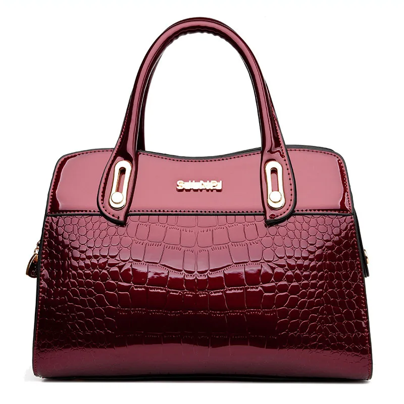 New Fashion Alligator Women Handbags Patent Leather Ladies Shoulder Bags European Design Female Girl Brand Luxury Crossbody Bag
New Fashion Alligator Women Handbags Patent Leather Ladies Shoulder Bags European Design Female Girl Brand Luxury Crossbody Bag