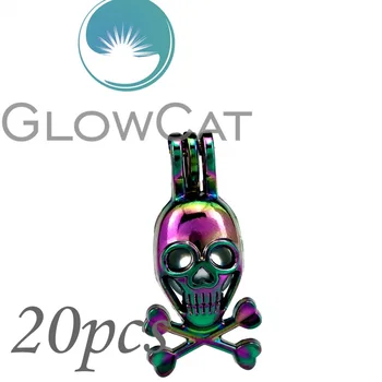 20x CC214 Steampunk Rainbow Skull Beads Cage Jewelry Making Essential Oil Diffuser Pearl Cage Locket Pendant
20x CC214 Steampunk Rainbow Skull Beads Cage Jewelry Making Essential Oil Diffuser Pearl Cage Locket Pendant