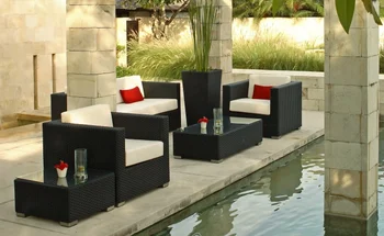 2017 hot sale trade assurance used free hotel bali synthetic rattan furniture