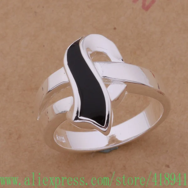 925 sterling silver ring, 925 silver fashion jewelry, gorgeous black ribbon /eczamuga bebajvia AR179
925 sterling silver ring, 925 silver fashion jewelry, gorgeous black ribbon /eczamuga bebajvia AR179
