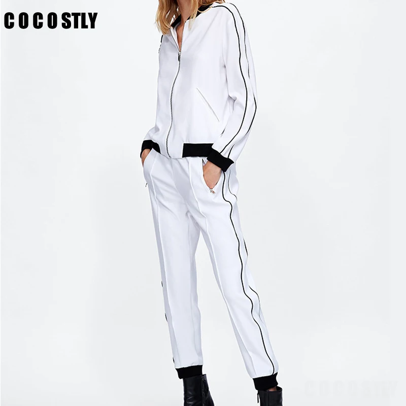 2019 Two Piece Set Tracksuit Women Bromber Jacket Autumn Sportwear Suit Sweatshirt+Pants 2 Piece Set Women Outfits Sets
2019 Two Piece Set Tracksuit Women Bromber Jacket Autumn Sportwear Suit Sweatshirt+Pants 2 Piece Set Women Outfits Sets