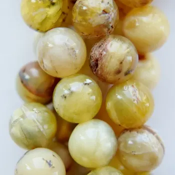 Genuine Yellow Opal Beads - Round 10 mm Gemstone Beads - Full Strand 16", 39 beads, AB+ - Quality
Genuine Yellow Opal Beads - Round 10 mm Gemstone Beads - Full Strand 16", 39 beads, AB+ - Quality