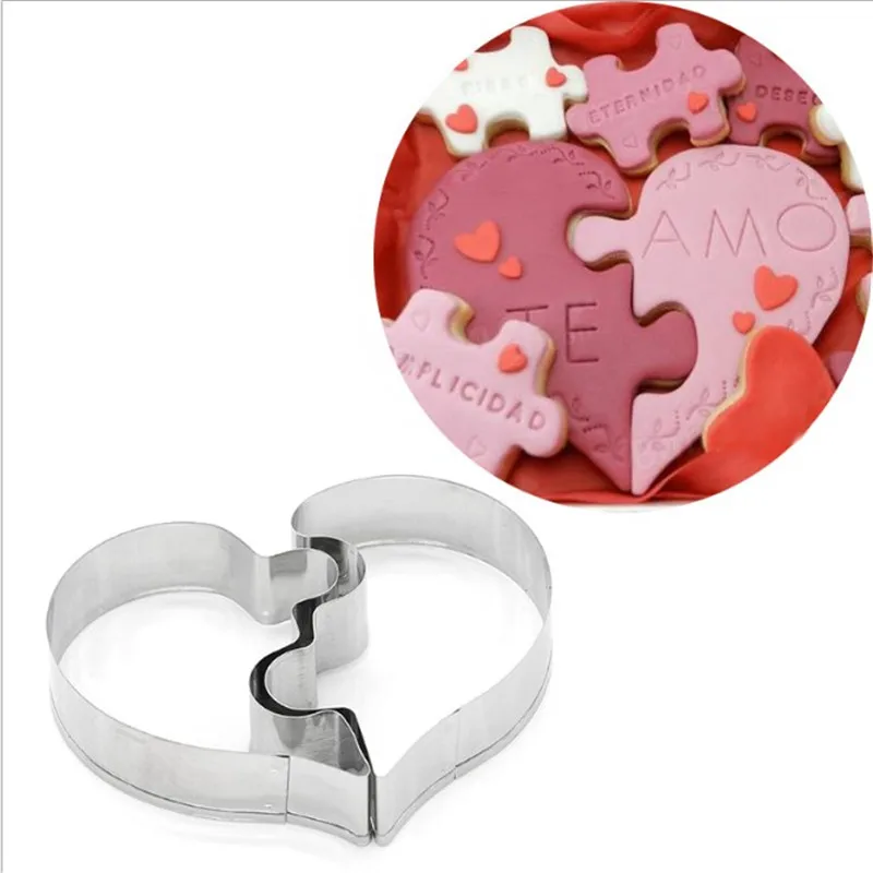 TTLIFE Love Puzzle Cookie Cutter 3D Stainless Steel Wedding Fondant Cake Decorating Tools DIY Pastry Fruit Biscuit Baking Molds
TTLIFE Love Puzzle Cookie Cutter 3D Stainless Steel Wedding Fondant Cake Decorating Tools DIY Pastry Fruit Biscuit Baking Molds