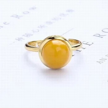 China gem fine jewelry factory wholesale 8.5mm round shape 925 sterling silver natural yellow amber adjustable ring for women
China gem fine jewelry factory wholesale 8.5mm round shape 925 sterling silver natural yellow amber adjustable ring for women