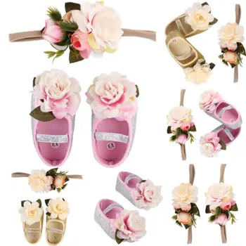 Spring Fall Princess Flower First Walker Baby Girls Flower Sequin Shoes Nebworn Prewalker Slippers Ttrainer 2pcs
Spring Fall Princess Flower First Walker Baby Girls Flower Sequin Shoes Nebworn Prewalker Slippers Ttrainer 2pcs