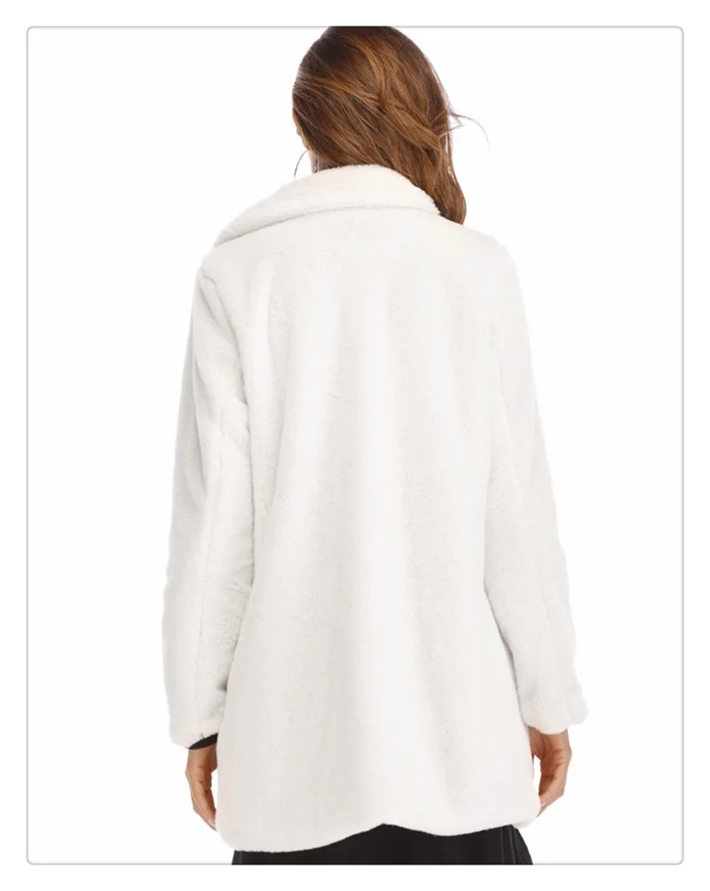 Imitation fur coat 2018 European and American women's wear long and loose plush soft rabbit hair (6)