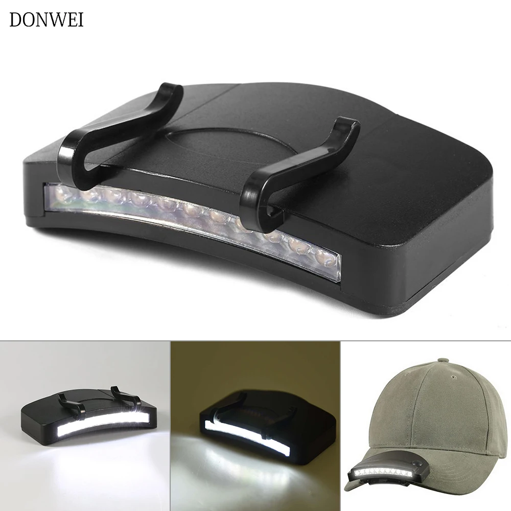 DONWEI 11 LED Headlamp Cap Light 60 Degree Rotatable Clip-on Hat Light Hands Free white Bright Head Lamp Camping Cycling 
DONWEI 11 LED Headlamp Cap Light 60 Degree Rotatable Clip-on Hat Light Hands Free white Bright Head Lamp Camping Cycling