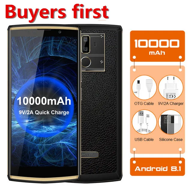 2018 Oukitel K7 POWER 18:9 6.0''FHD 2GB RAM 16GB ROM smartphone android 8.1 MT6750T Octa Core 13MP 10000mAh 4G LTE Mobile Phone
2018 Oukitel K7 POWER 18:9 6.0''FHD 2GB RAM 16GB ROM smartphone android 8.1 MT6750T Octa Core 13MP 10000mAh 4G LTE Mobile Phone