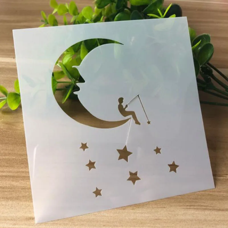 Fishing Under The Moon Stencil For Wall Painting Scrapbooking Stamping Stencil Bullet Journ Embossing Paper Card Flower Template
Fishing Under The Moon Stencil For Wall Painting Scrapbooking Stamping Stencil Bullet Journ Embossing Paper Card Flower Template