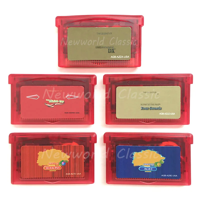 Four Swords Minish Cap Links Awaken Oracle of Seasons Ages USA Version Video Game Cartridge Console Card for 32 Bit Game Console
Four Swords Minish Cap Links Awaken Oracle of Seasons Ages USA Version Video Game Cartridge Console Card for 32 Bit Game Console