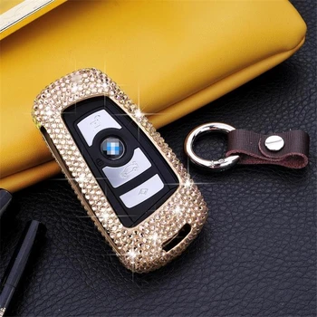Luxury Diamond bling Aluminum Alloy Car Key Case Cover Key Shell For BMW 1 2 3 4 5 6 series X3 X4 Car Smart Remote Key Cover
Luxury Diamond bling Aluminum Alloy Car Key Case Cover Key Shell For BMW 1 2 3 4 5 6 series X3 X4 Car Smart Remote Key Cover