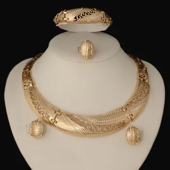 Dubai Gold Jewelry Sets Nigerian Wedding African Beads Crystal Bridal Jewellery Set Rhinestone Ethiopian Jewelry parure
Dubai Gold Jewelry Sets Nigerian Wedding African Beads Crystal Bridal Jewellery Set Rhinestone Ethiopian Jewelry parure