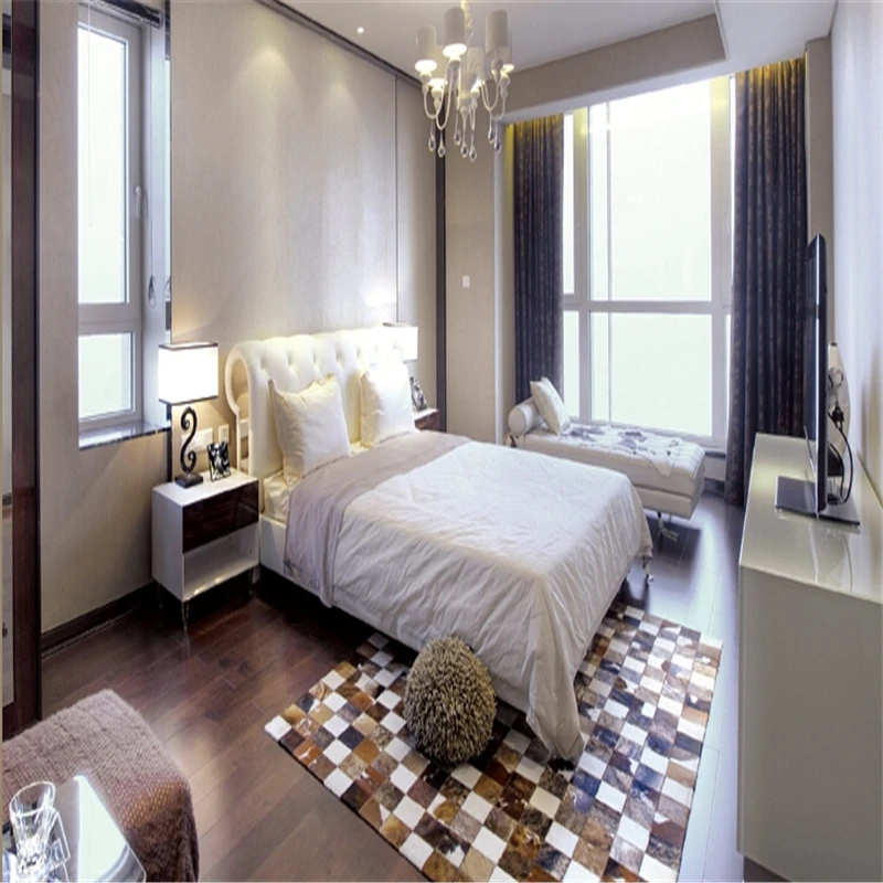 Amercian Style PatchworkCowhide Fur Rug, Luxury Brown White Square Cow Fur Carpet
Amercian Style PatchworkCowhide Fur Rug, Luxury Brown White Square Cow Fur Carpet