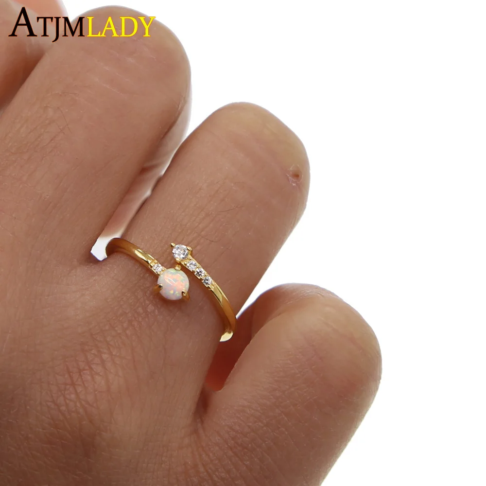 New 925 Sterling Silver Cubic Zirconia white fire opal stone Swirl Adjust open women ladies finger thin delicate ring jewelry
New 925 Sterling Silver Cubic Zirconia white fire opal stone Swirl Adjust open women ladies finger thin delicate ring jewelry