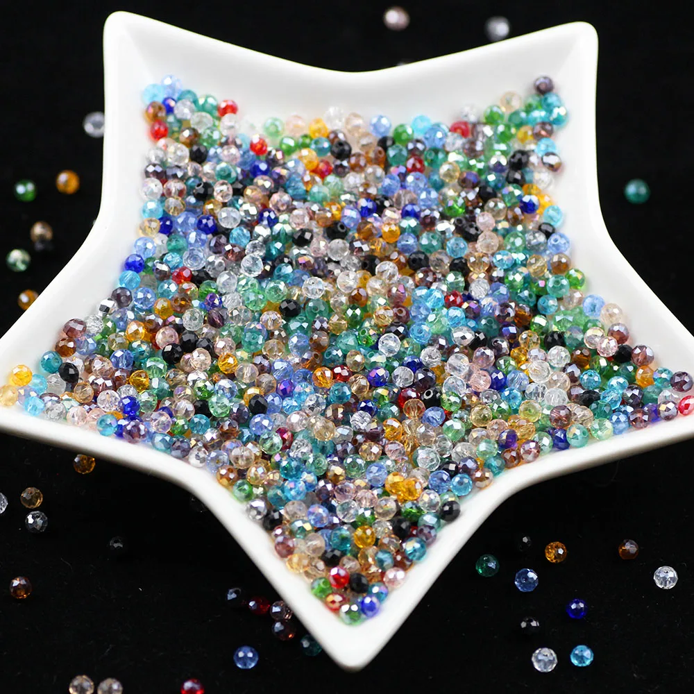Silver White Black Color 3*4mm 100pcs Rondelle Austria faceted Crystal Glass Beads Loose Spacer Round Beads for Jewelry Making
Silver White Black Color 3*4mm 100pcs Rondelle Austria faceted Crystal Glass Beads Loose Spacer Round Beads for Jewelry Making