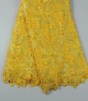high chass yellow flower mesh French lace cupion guipure african cord lace water soluble fabric with rhinestones 5yards
high chass yellow flower mesh French lace cupion guipure african cord lace water soluble fabric with rhinestones 5yards