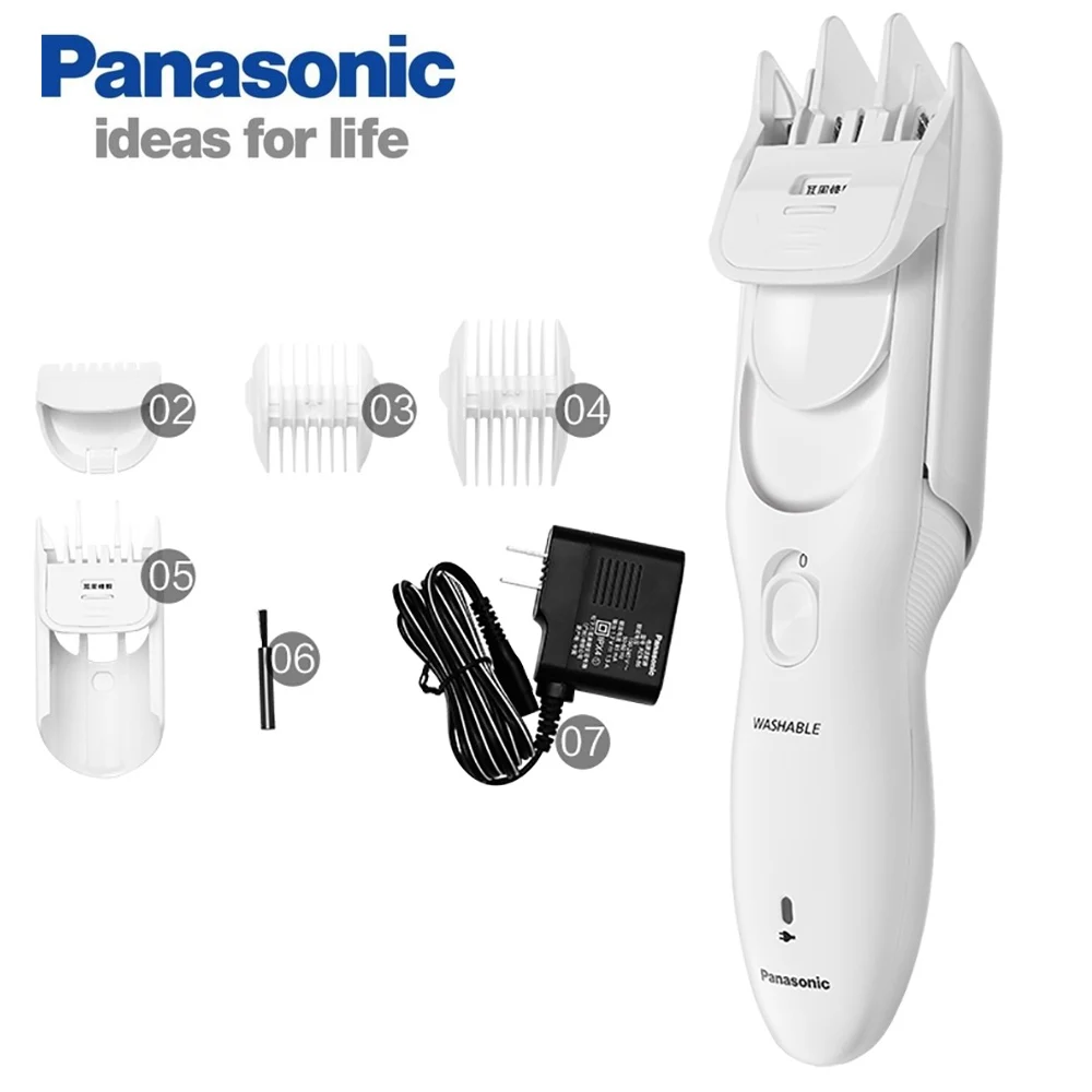 

Panasonic Electric Hair Clipper Trimmer ER-PGF40 Rechargeable Wet&Dry for Household Adult Children's Hair Shaver (white)